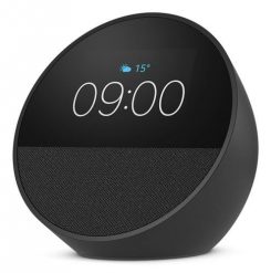 Amazon Echo Spot (2024) Black. Czarne głośniki przenośne Amazon. Za 336.99 zł.