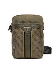 Guess Saszetka HMMIST P5163 Khaki. Brązowe saszetki i nerki Guess, z aplikacjami, ze skóry. Za 259.99 zł.