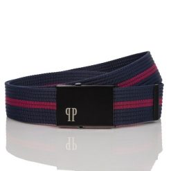 Pasek parciany PAOLO PERUZZI PW-24-105 cm granatowy. Niebieskie paski Paolo Peruzzi, bez wzorów, z jeansu, eleganckie. Za 34.99 zł.