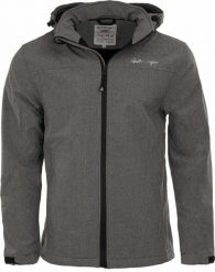 Męska kurtka softshell Spitsbergen Norway Wms Jacket Melange Grey. Szare kurtki Erima, m, bez wzorów, z materiału. Za 255.99 zł.