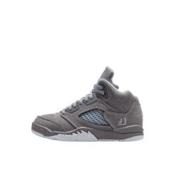 Air Jordan 5 Retro Wolf Grey (2026) Enfant et Bébé. Szare buty do koszykówki Jordan, bez zapięcia, do koszykówki. Za 822.12 zł.