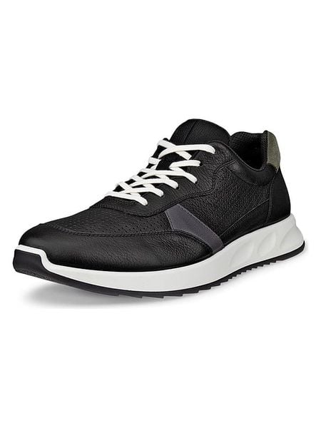Ecco Skórzane sneakersy "Otm" w kolorze czarnym rozmiar: 43. Czarne buty sportowe casual ecco, bez wzorów, bez zapięcia. Za 227.85 zł.