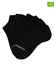 Skechers Skarpety (6 par) w kolorze czarnym rozmiar: 39-42. Czarne skarpety Skechers, bez wzorów. Za 48.39 zł.