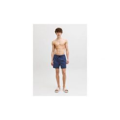 Kąpielówki Męskie - Tropic Solid - Granatowe. Niebieskie kąpielówki Jack&Jones, m, bez wzorów, z poliesteru. Za 156.20 zł.