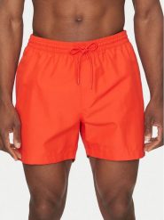 Calvin Klein Swimwear Szorty kąpielowe KM0KM01109 Czerwony Regular Fit. Czerwone kąpielówki Calvin Klein Swimwear, l, bez wzorów, z syntetyku. Za 159.99 zł.
