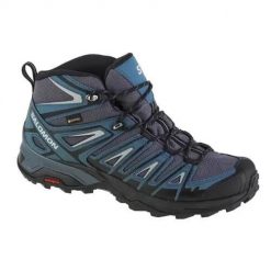 Buty trekkingowe męskie Salomon X Ultra Pioneer Mid Gtx. Szare buty turystyczne Salomon, bez wzorów, z gumy, za kostkę, bez zapięcia, trekkingowe. Za 694.00 zł.