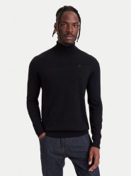 KARL LAGERFELD Golf 655058 564399 Czarny Regular Fit. Czarne golfy KARL LAGERFELD, m, bez wzorów, z wełny, bez kołnierzyka, bez ramiączek. Za 609.99 zł.