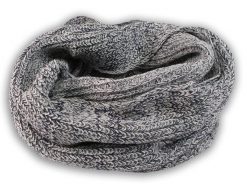 Komin Popielaty, Szary Jesienno-Zimowy, Dziergany, Melanżowy Składany na Dwa Razy, Męski -Pako Jeans. Szare szaliki Pako Jeans, bez wzorów, dziergany. Za 54.00 zł.