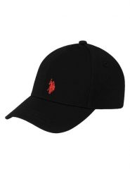 U.S. Polo Assn. Czapka w kolorze czarnym rozmiar: onesize. Czarne czapki z daszkiem U.S. Polo Assn., bez wzorów, z bawełny. Za 74.63 zł.
