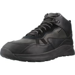 Buty GEOX U36EZA 0MEBU Czarny. Czarne buty turystyczne Geox, bez wzorów, z materiału, bez zapięcia, trekkingowe. Za 373.99 zł.