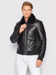 Serge Pariente Kurtka skórzana Style 18 Czarny Regular Fit. Czarne kurtki Serge Pariente, l, bez wzorów, ze skóry, bez kaptura. Za 1,129.00 zł.
