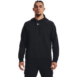 Bluza z kapturem Under Armour Rival Fleece Hoodie, Mężczyźni. Białe bluzy z kapturem Under Armour, m, bez wzorów, z kapturem. Za 364.00 zł.