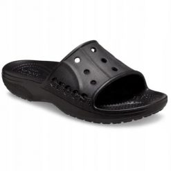 Klapki Dla Dorosłych Crocs Baya II Slide. Czarne klapki Crocs, z materiału. Za 99.99 zł.