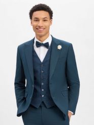 JOOP! Męska kurtka modułowa - WeddingHawker Mężczyźni Slim Fit niebieski|zielony wypukły wzór tkaniny, 56. Niebieskie kurtki JOOP!, m, bez wzorów, z tkaniny, bez kaptura. Za 1,899.95 zł.