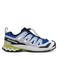 Buty do biegania Salomon. Niebieskie buty do biegania Salomon, bez wzorów, bez zapięcia, do biegania. Za 499.99 zł.