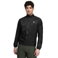 Kurtka rowerowa przeciwdeszczowa męska J2 Tourmalet. Czarne kurtki przeciwdeszczowe SIROKO, m, bez wzorów, z nylonu, bez kaptura. W wyprzedaży za 378.00 zł.