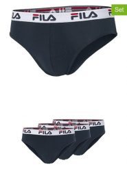 Fila Slipy (3 pary) w kolorze granatowym rozmiar: L. Niebieskie slipki Fila, l, bez wzorów. Za 65.99 zł.
