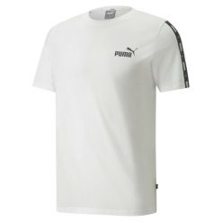 Koszulka męska sportowa Puma Essential. Białe t-shirty sportowe Puma, bez wzorów, bez ramiączek, na jogę i pilates. Za 144.00 zł.