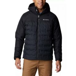 Kurtka puchowa męska Columbia Grand Trek II Down Hooded. Czarne kurtki Columbia, na zimę, m, bez wzorów, z puchu, bez kaptura. W wyprzedaży za 1,189.00 zł.