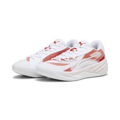 Buty koszykarskie All-Pro NITRO Team PUMA White For All Time Red. Białe buty do koszykówki Puma, bez zapięcia, do koszykówki. Za 539.00 zł.