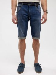 Szorty męskie jeansowe granatowe Conner 438. Niebieskie szorty BIG STAR, m, bez wzorów, z denimu, retro. Za 199.99 zł.