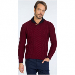 Sir Raymond Tailor Sweter Męski, L, Burgundowy. Swetry nierozpinane marki Sir Raymond Tailor. W wyprzedaży za 157.00 zł.
