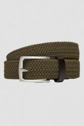 AERONAUTICA MILITARE Zielony męski pasek, Rozmiar 100. Zielone paski Aeronautica Militare, bez wzorów, militarne. W wyprzedaży za 229.99 zł.