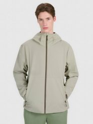 4F Kurtka przejściowa membrana 5000 męska - oliwkowa/khaki XXL. Brązowe kurtki 4F, m, bez wzorów, z dzianiny, z kapturem. W wyprzedaży za 199.99 zł.