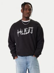 HUGO Bluza Namenex 50554392 Czarny Regular Fit. Czarne bluzy Hugo, m, bez wzorów, z bawełny, bez kaptura. Za 399.99 zł.