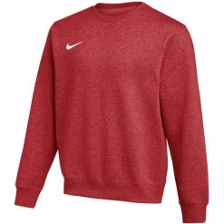 Męska bluza Nike Park 26 Fleece Crew - polar, regular fit, bez kaptura. Czerwone bluzy z polaru Nike, m, bez wzorów, z bawełny, bez kaptura. Za 167.99 zł.