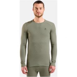 Bielizna termoaktywna z długim rękawem Odlo BL TOP crew neck l/s ACTIVE WARM. Zielona bielizna termoaktywna ODLO, l, bez wzorów, bez ramiączek. W wyprzedaży za 181.99 zł.