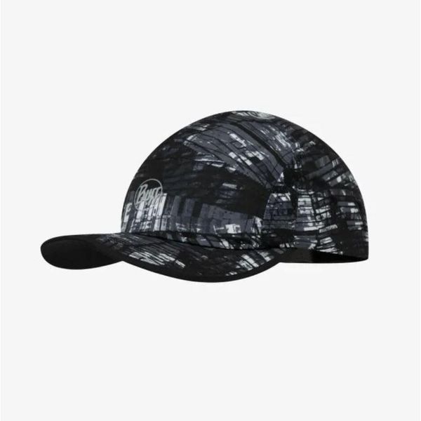 Czapka z daszkiem dla dorosłych Buff 5 Panel Go Cap. Czarne czapki z daszkiem Buff, bez wzorów, z elastanu. W wyprzedaży za 76.46 zł.