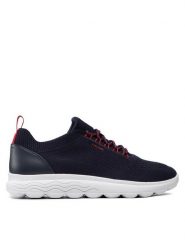 Geox Sneakersy U Spherica A U15BYA 0006K C4064 Granatowy. Niebieskie buty sportowe casual Geox, bez wzorów, z materiału, bez zapięcia. Za 379.99 zł.