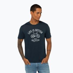 Koszulka męska super.natural Better Bike Tee. Niebieskie bielizna termoaktywna super.natural, m, bez wzorów, bez ramiączek. Za 239.99 zł.