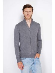 William de Faye Kardigan w kolorze szarym rozmiar: 42. Szare swetry rozpinane William de Faye, bez wzorów, z kaszmiru, bez kołnierzyka, bez ramiączek. Za 173.99 zł.