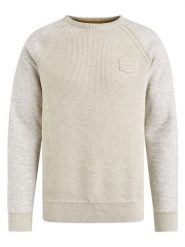 PME Legend Sweter w kolorze kremowym rozmiar: M. Brązowe swetry nierozpinane PME Legend, m, bez wzorów, z bawełny, bez kołnierzyka, bez ramiączek. Za 268.95 zł.