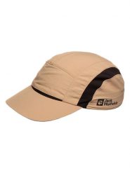 Jack Wolfskin Czapka funkcyjna "Vent" w kolorze beżowym rozmiar: M. Brązowe czapki z daszkiem Jack Wolfskin, bez wzorów, z materiału. Za 82.64 zł.