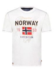Geographical Norway Koszulka "Juitre" w kolorze białym rozmiar: M. Białe bezrękawniki Geographical Norway, m, bez wzorów, z bawełny, bez kołnierzyka, bez ramiączek. Za 70.57 zł.