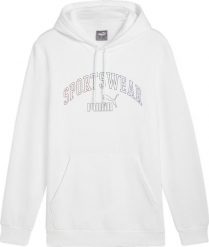 Bluza sportowa męska Puma Ess Logo LAB Gradient Hoodie FL. Białe bluzy z kapturem Puma, m, bez wzorów, z bawełny, z kapturem. Za 184.99 zł.