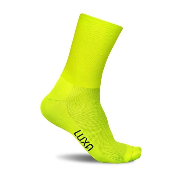 Skarpety Rowerowe Unisex Luxa Fluo. Żółte skarpety LUXA, bez wzorów, z elastanu. Za 69.90 zł.