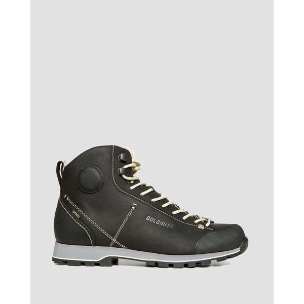 Buty trekkingowe męskie Dolomite Cinquantaquattro High FG GTX. Czarne buty trekkingowe Dolomite, bez wzorów, bez zapięcia. W wyprzedaży za 570.00 zł.