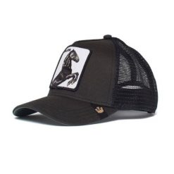 Czapka z daszkiem Goorin Bros. The Stallion Trucker - 101-0393-BLK. Czarne czapki z daszkiem Goorin Bros, bez wzorów. Za 136.00 zł.