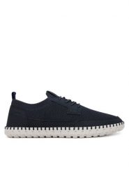 Rieker Sneakersy B2953-14 Granatowy. Niebieskie buty sportowe casual Rieker, bez wzorów, z materiału, bez zapięcia. Za 379.99 zł.