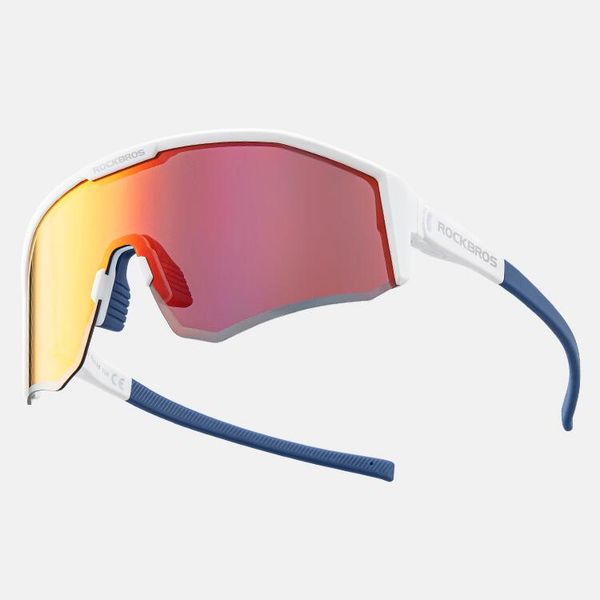Okulary rowerowe / sportowe polaryzacja ROCKBROS (14130001002). Białe okulary przeciwsłoneczne ROCKBROS. Za 88.00 zł.