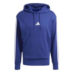 Adidas Essentials, Felpa Uomo Con Cappuccio - Blu. Niebieskie bluzy Adidas, bez wzorów, z bawełny, bez kaptura. Za 255.55 zł.