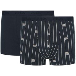 Fila Bokserki 2-pack Navy 2XL. Niebieskie bokserki Fila, m, bez wzorów. Za 167.99 zł.