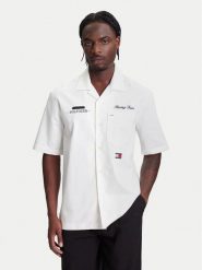 Tommy Hilfiger Koszula F1 Movie Mechanics MW0MW41476 Écru Boxy Fit. Koszule Tommy Hilfiger, m, bez wzorów, z bawełny, bez kołnierzyka, bez ramiączek. Za 699.99 zł.