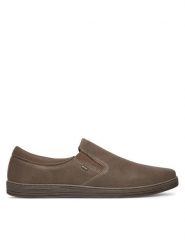 Lanetti Półbuty NADAL-63S MI08 Brązowy. Brązowe eleganckie półbuty Lanetti, bez wzorów, z materiału, bez obcasa, bez zapięcia. Za 139.99 zł.