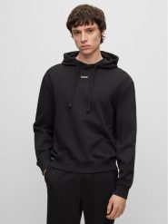 Hugo Bluza Dapo 50486478 Czarny Relaxed Fit. Czarne bluzy Hugo, l, bez wzorów, z bawełny, bez kaptura. Za 309.99 zł.