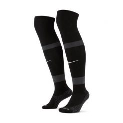 Getry piłkarskie Nike Matchfit Knee High Team/Strike KH WC22 Team. Czarne legginsy długie sportowe Nike, s, bez wzorów, do piłki nożnej, dri-fit (nike). Za 60.99 zł.